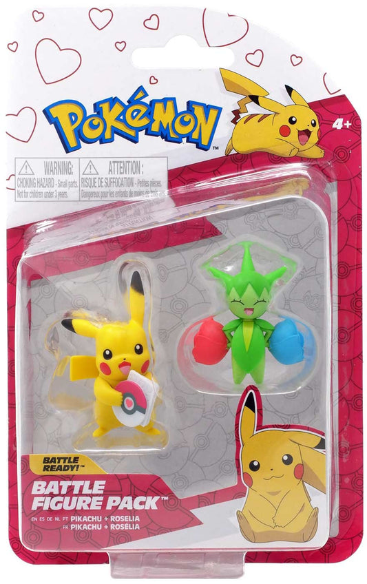 Pokemon Battle Figure Pack Pikachu and  Roselia 2 Pack