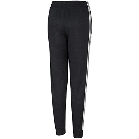 adidas Boy's Fleece Tech Jogger Pants Black Heather White