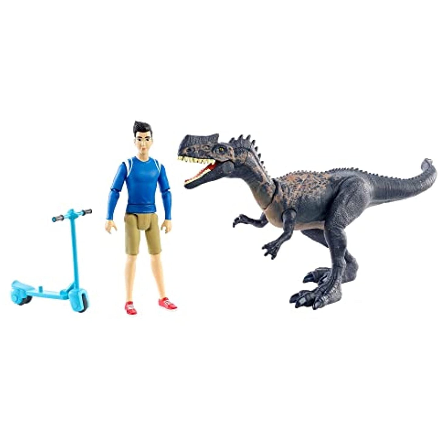 Jurassic World Human & Dino Pack Kenji & Monolophosaurus Action Figures