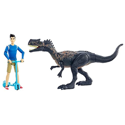 Jurassic World Human & Dino Pack Kenji & Monolophosaurus Action Figures