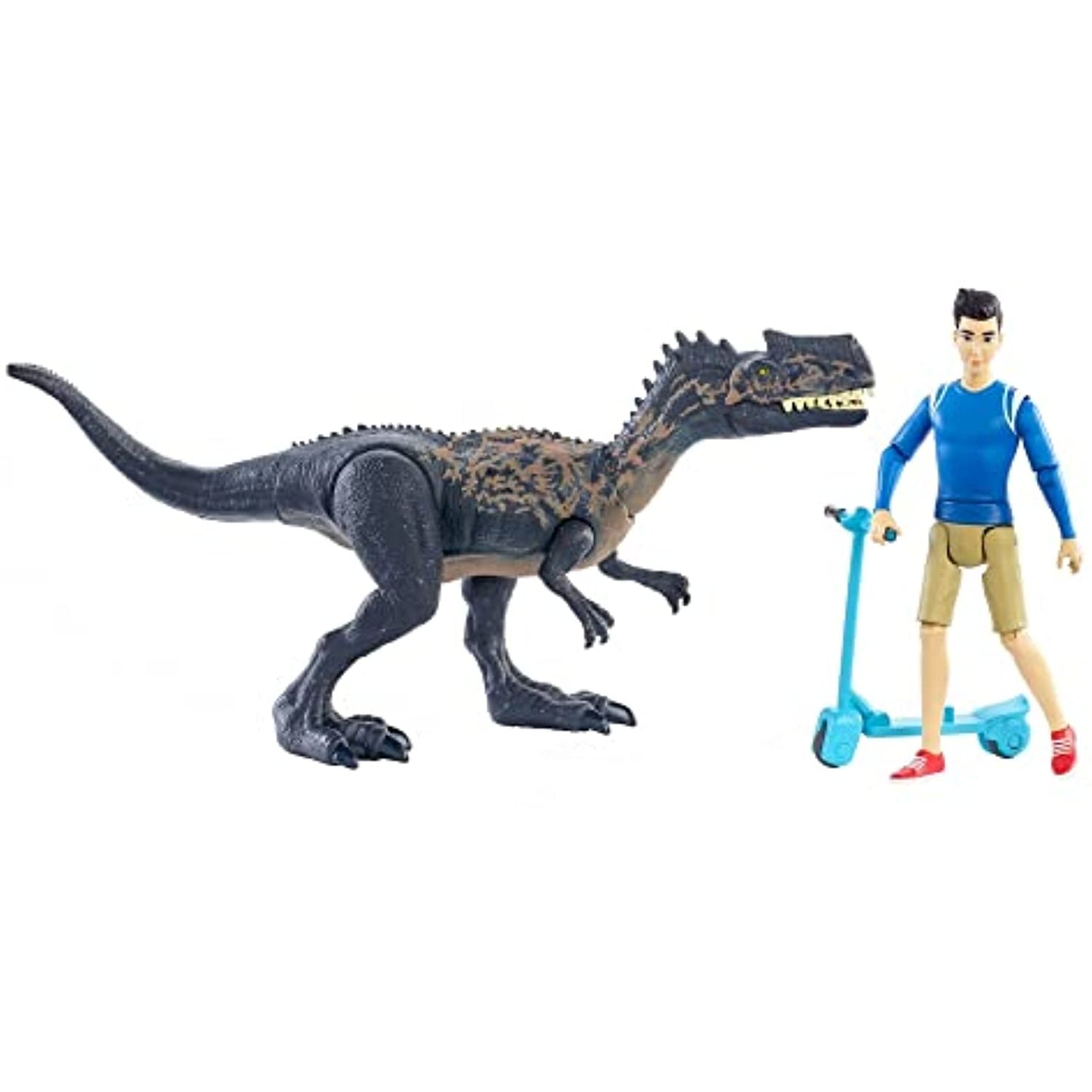 Jurassic World Human & Dino Pack Kenji & Monolophosaurus Action Figures