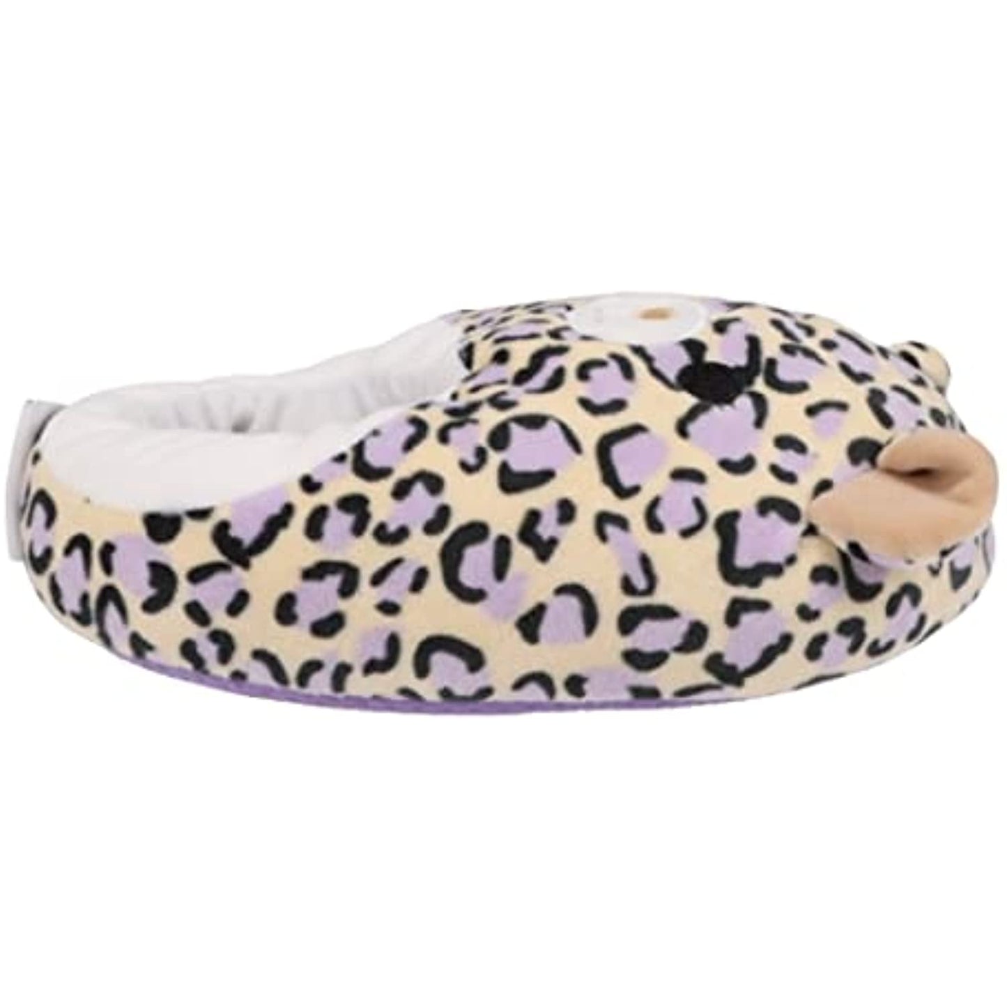 Squishmallows Ashlyn the Purple Cheetah Plush Kids Slippers