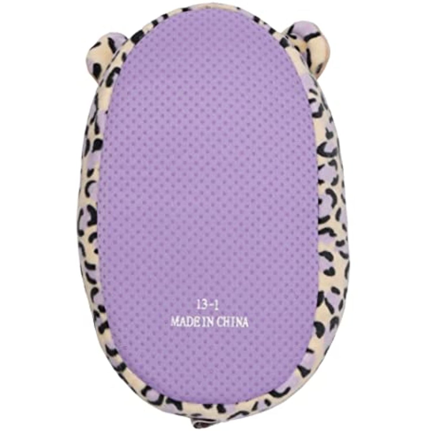 Squishmallows Ashlyn the Purple Cheetah Plush Kids Slippers