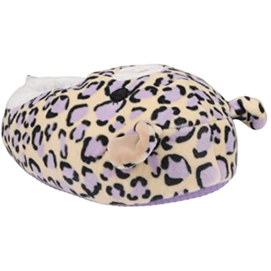 Squishmallows Ashlyn the Purple Cheetah Plush Kids Slippers