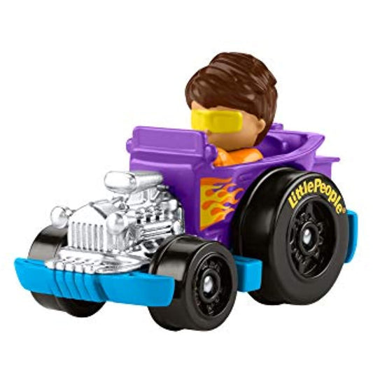 Fisher-Price Little People Wheelies Hot Rod Purple and Blue Car