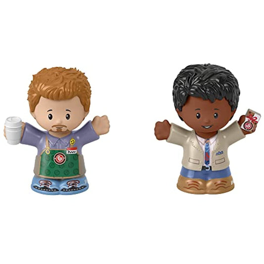 Fisher-Price Little People Barista and Customer Figures Play Toy Set