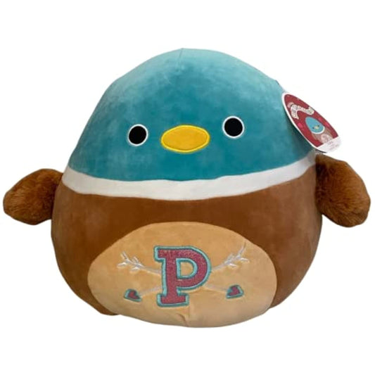 Squishmallows Daksa the Duck with a P Monogrammed 12" Plush Stuffed Animal