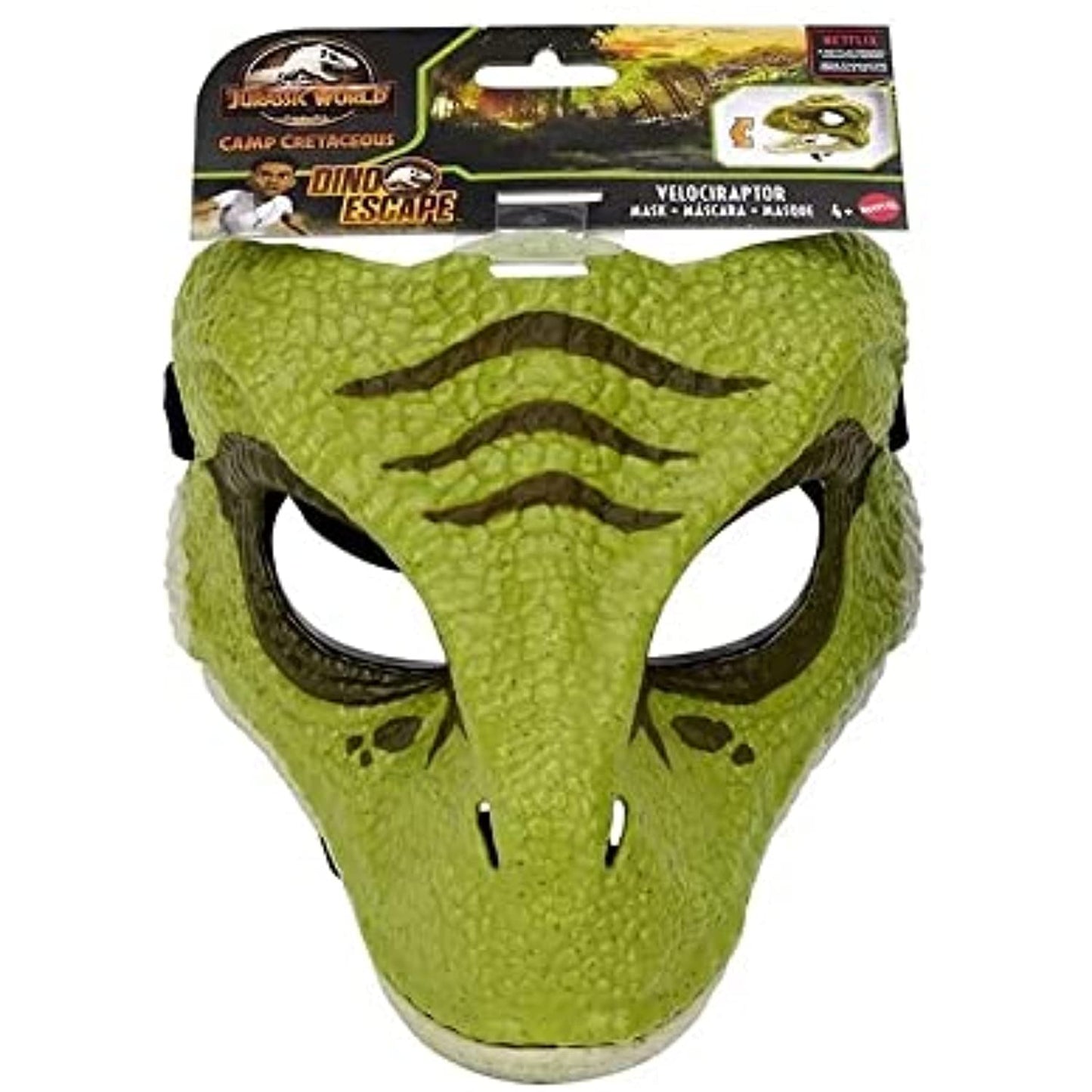 Jurassic World Velociraptor Kids Mask Green