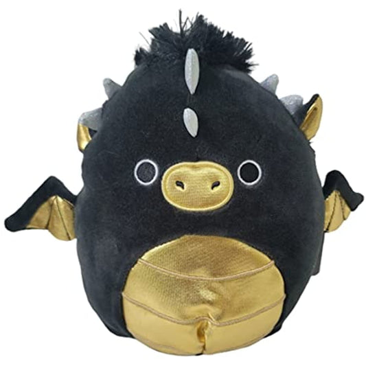 Squishmallows Luxmen the Black and Gold Dragon 7.5" Plush Stuffed Animal