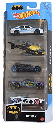 Hot Wheels Batman 5 Pack Die Cast Cars