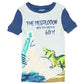 BedHead Pajamas PJs Boys' 3 Piece Set Sharks Dinosaurs Megalodon 12