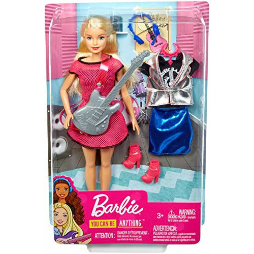 Barbie Rockstar Singer Musician Doll with Guitar