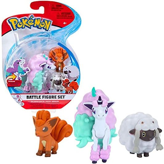 Pokemon Figures Galarian Ponita, Vulpix & Wolly - 5-8 cm Pokémon Figures - Latest Wave 2021 - Officially Licensed Pokemon Toy