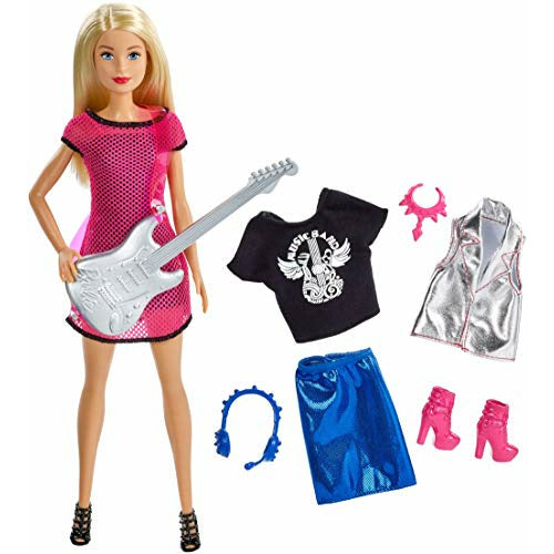 Barbie Rockstar Singer Musician Doll with Guitar