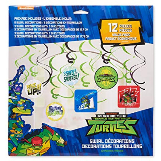 Teenage Mutant Ninja Turtles Hanging Swirl Decorations