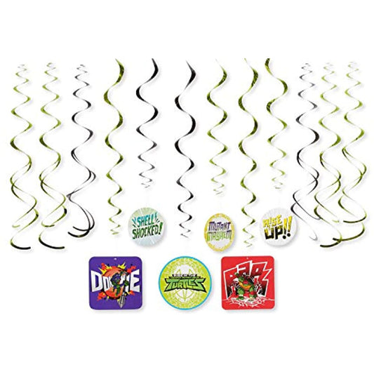 Teenage Mutant Ninja Turtles Hanging Swirl Decorations