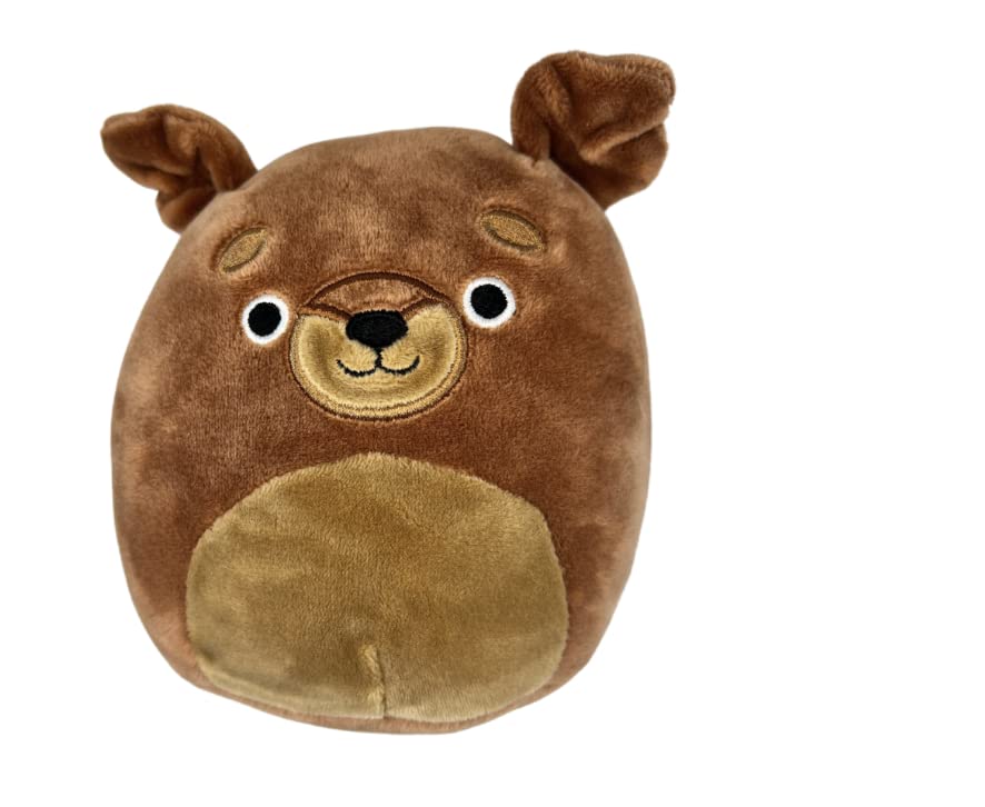 Squishmallows Official Kellytoy 5 Inch Soft Plush Squishy Toy Animals (Flaxy The Dog Dachshund)