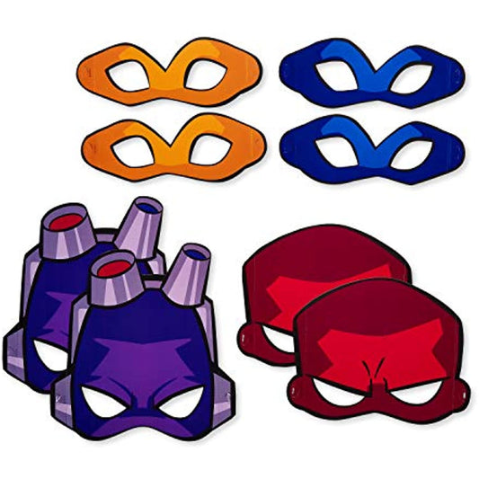 Teenage Mutant Ninja Turtles Party Supplies Paper Masks 8 Ct