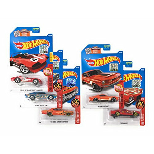 Hot Wheels Muscle Car Madness 5 Pack Random Diecast Bundle Set
