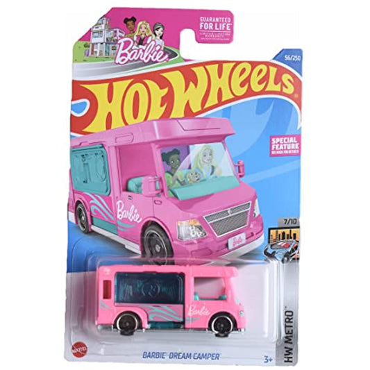 Hot Wheels Barbie Dream Camper Metro 7/10 1:64 Diecast Car