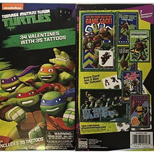 Teenage Mutant Ninja Turtles 32 Count Valentine's Day Classroom Exchange Cards