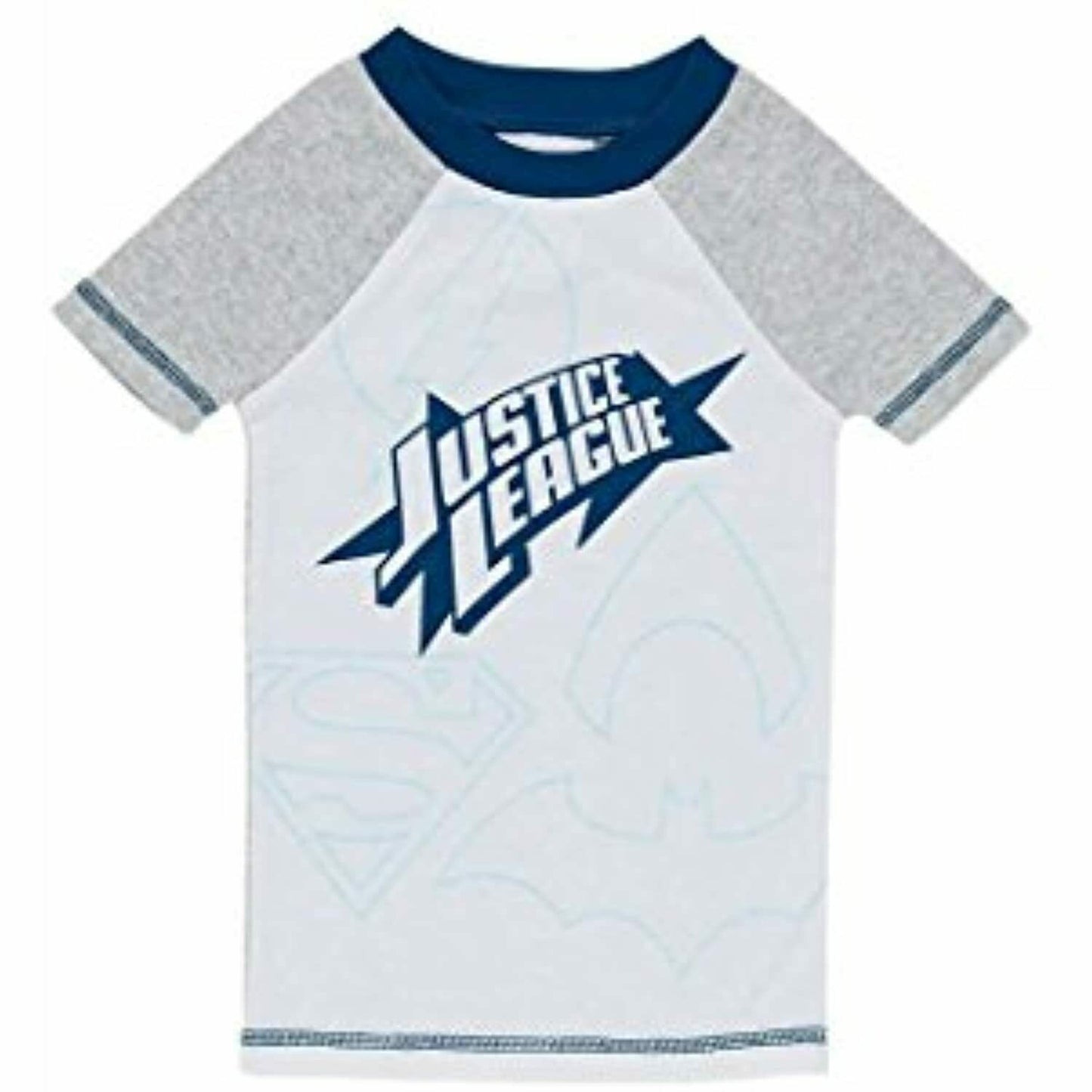 Justice League Boys' 4-Piece Pajama Set PJs 2T 3T Blue Grey