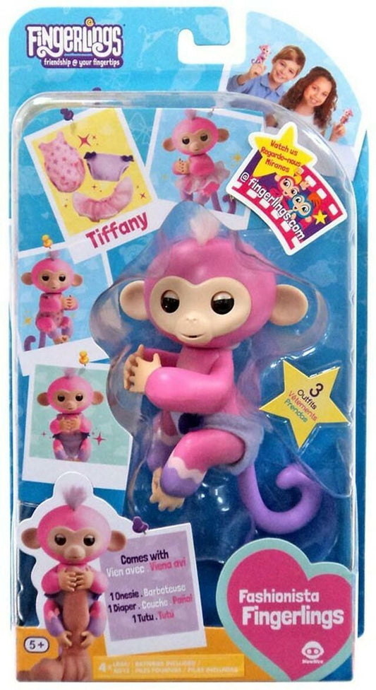 Fingerlings Fashinoista Tiffany the Monkey with Diaper and Tutu