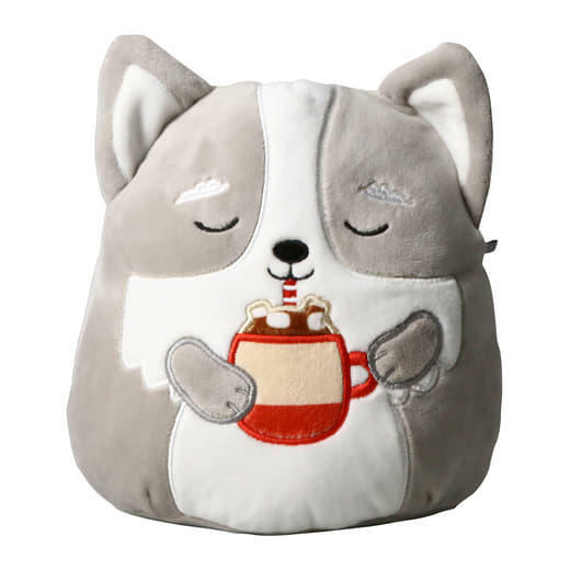 Squishmallows Casmir the Husky Dog with Hot Cocoa 7.5" Plush Stuffed Animal