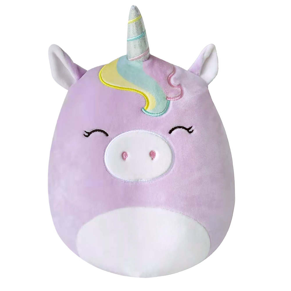 Squishmallows Silvia the Purple Happy Unicorn 10" Plush Stuffed Animal