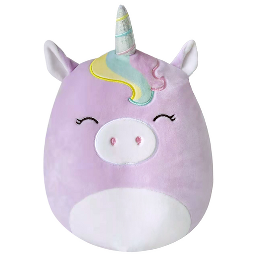 Squishmallows Silvia the Purple Happy Unicorn 10" Plush Stuffed Animal