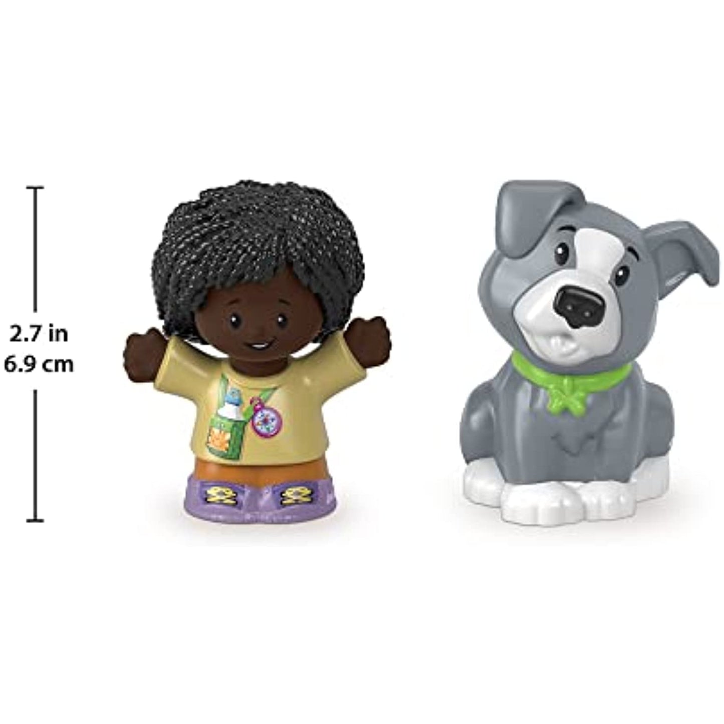 Fisher-Price Little People Hiker and Gray Dog Figures Play Toy Set