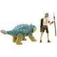 Jurassic World Human & Dino Pack Ben & Ankylosaurus Bumpy Action Figures