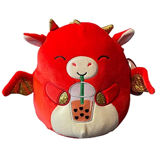 Squishmallows Baiden Dragon with Boba Tea 8" Plush Stuffed Animal