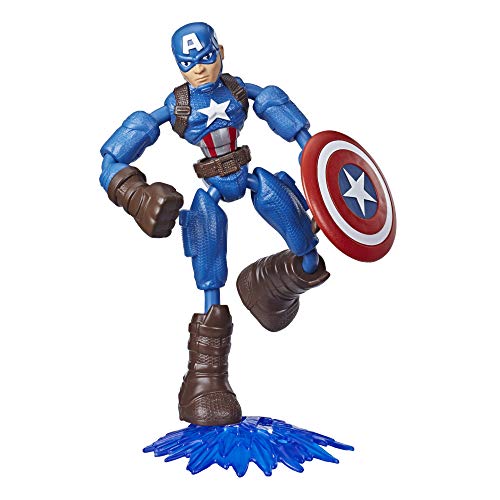 Avengers Captain America 6" Bend and Flex Action Figure Toy