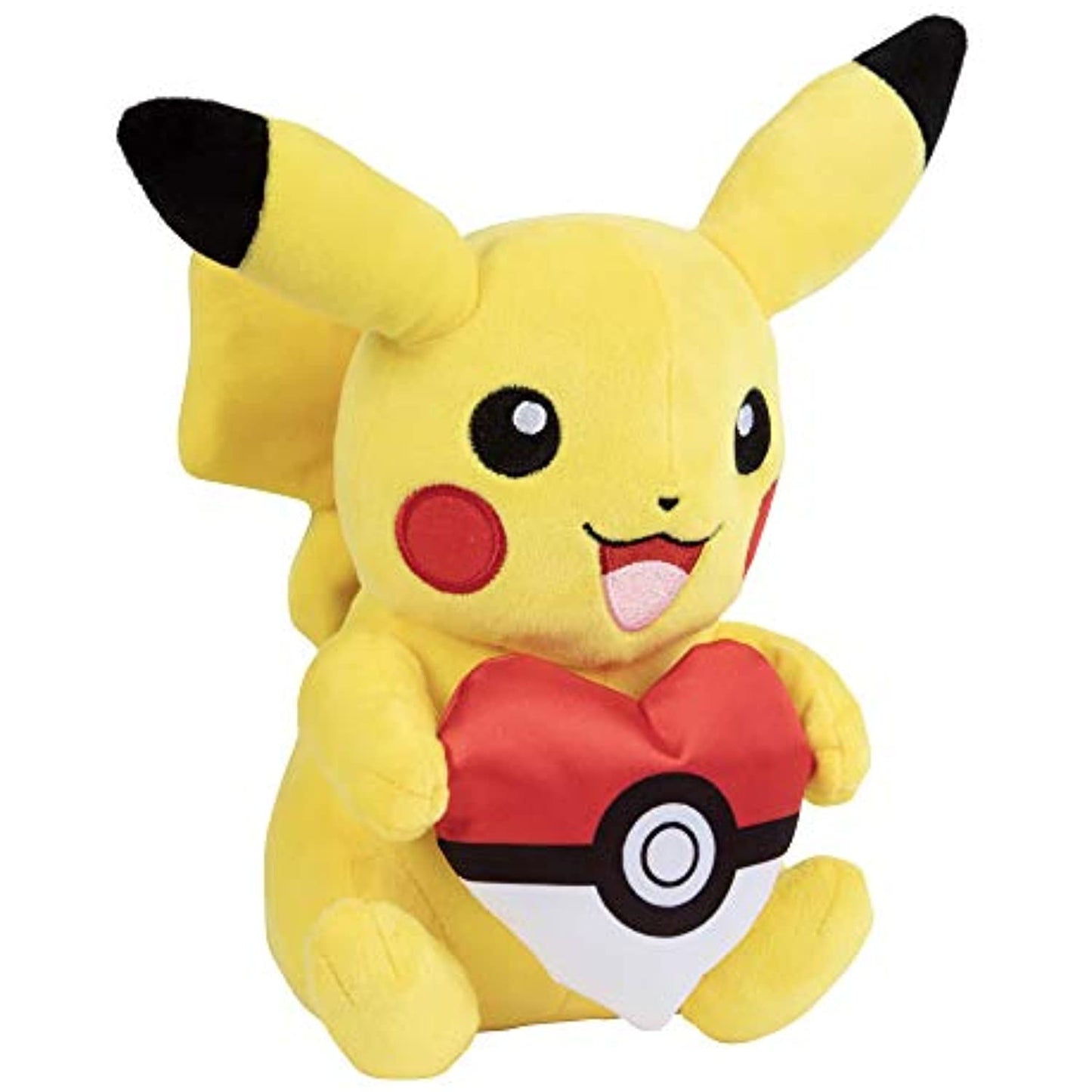 Pokémon Pikachu 8" Plush Stuffed Animal with Heart Poke Ball