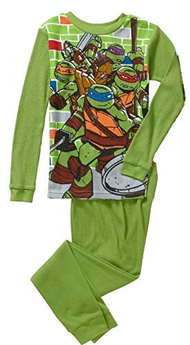 Teenage Ninja Mutant Turtles Boys' Thermal Underwear Set Green Size 4