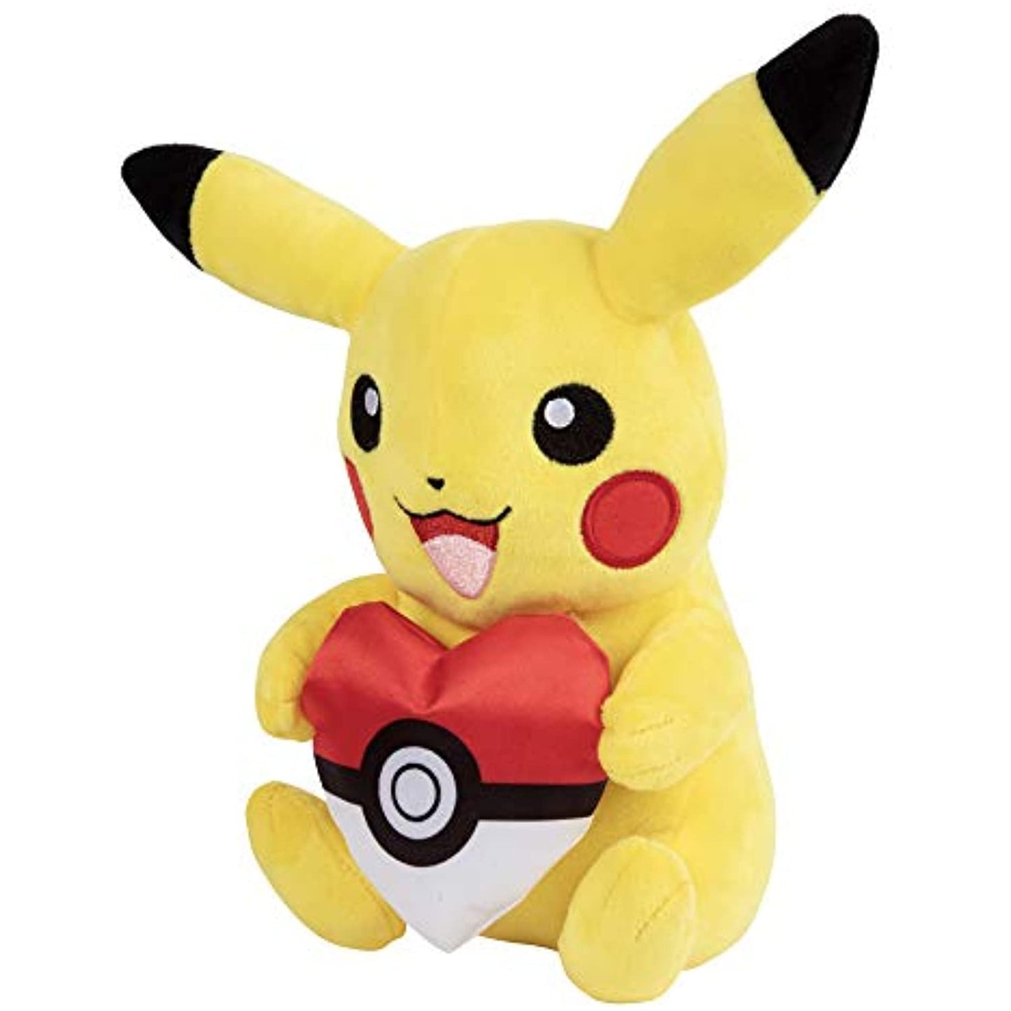 Pokémon Pikachu 8" Plush Stuffed Animal with Heart Poke Ball