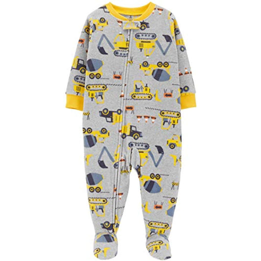 Carter's Baby Boys' 2-Pack Fleece Pajamas PJs 6M Camo Trucks