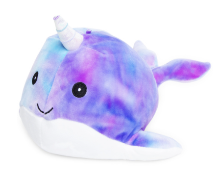 Squishmallows Hallie the Purple Tie Dyed Narwhal 11" Plush Stuffed Animal