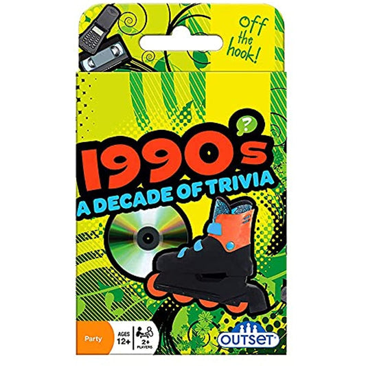 Outset 1990's A Decade Of Nineties Trivia Card Game