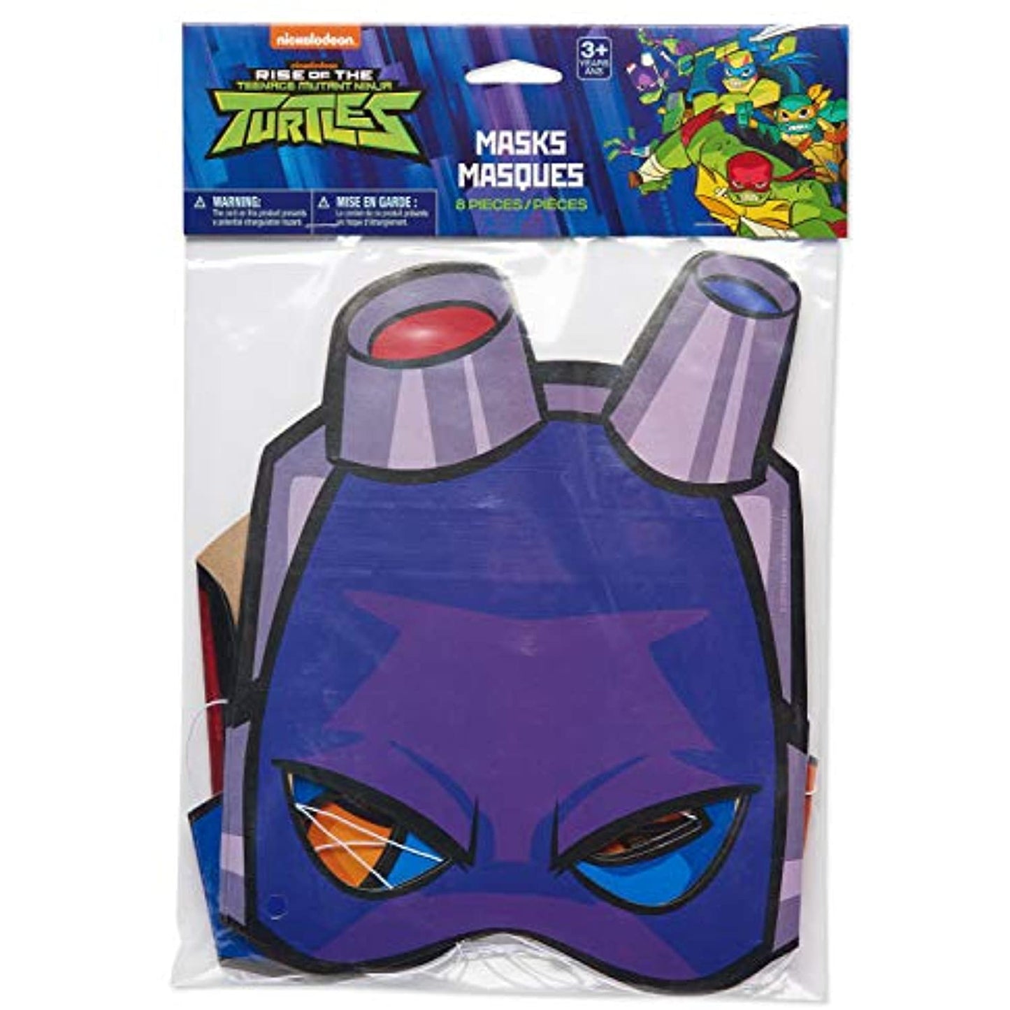 Teenage Mutant Ninja Turtles Party Supplies Paper Masks 8 Ct
