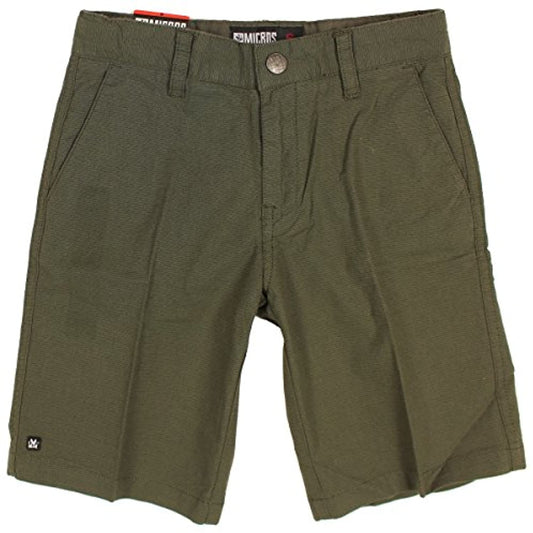 Micros Boy's Stretch Cotton Play Shorts 6 Olive
