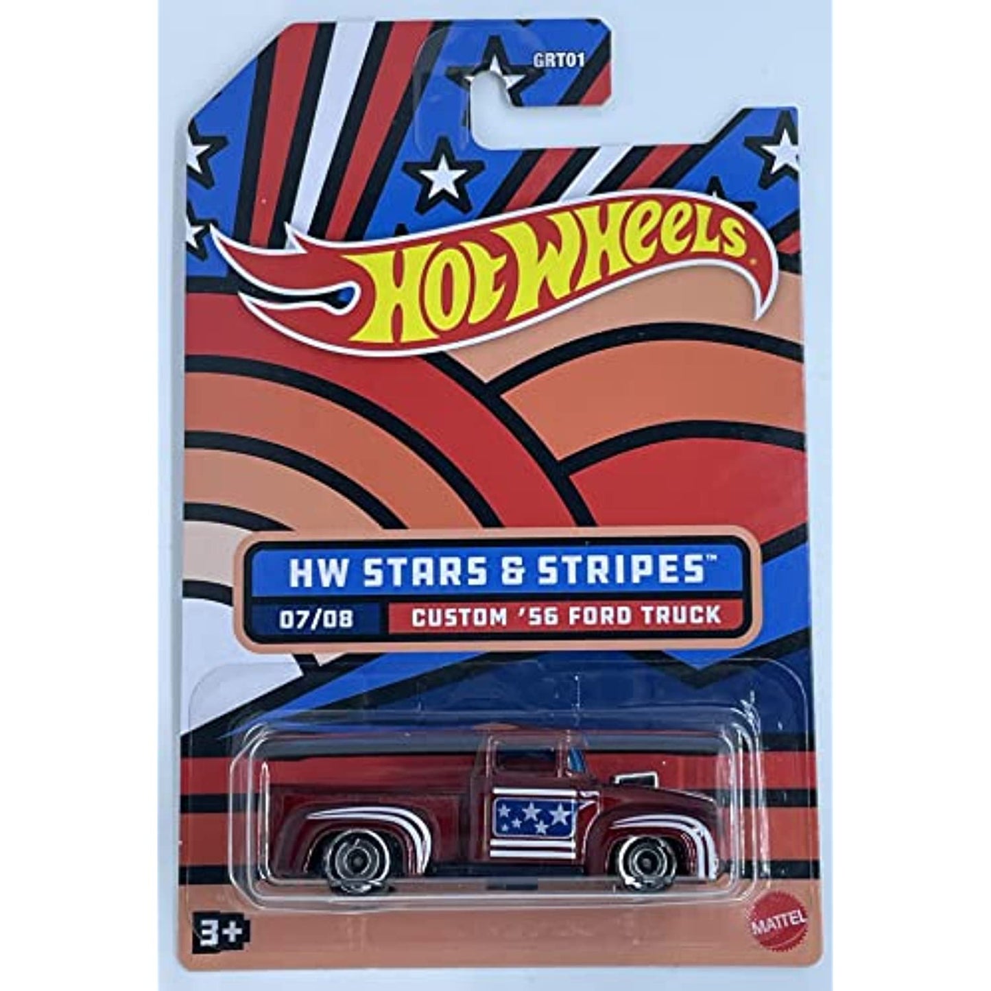 Hot Wheels 2022 - Custom '56 Ford Truck - Stars & Stripes 7/8 - Red