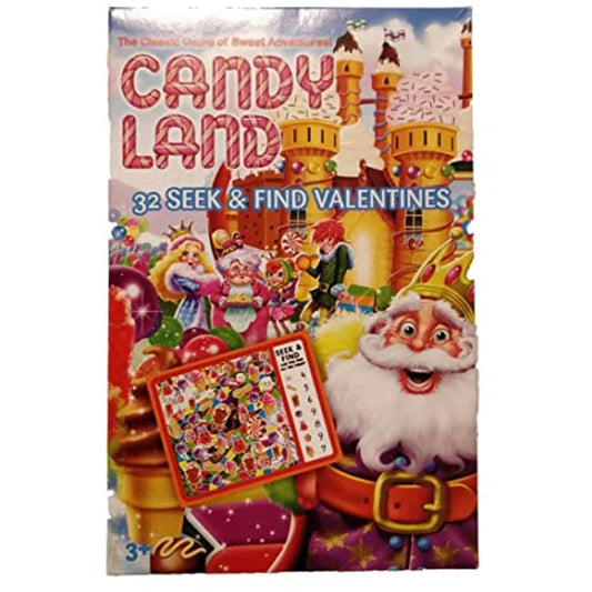 Candy Land 32 Seek and Find Valentine's Day Classroom Exchange Cards