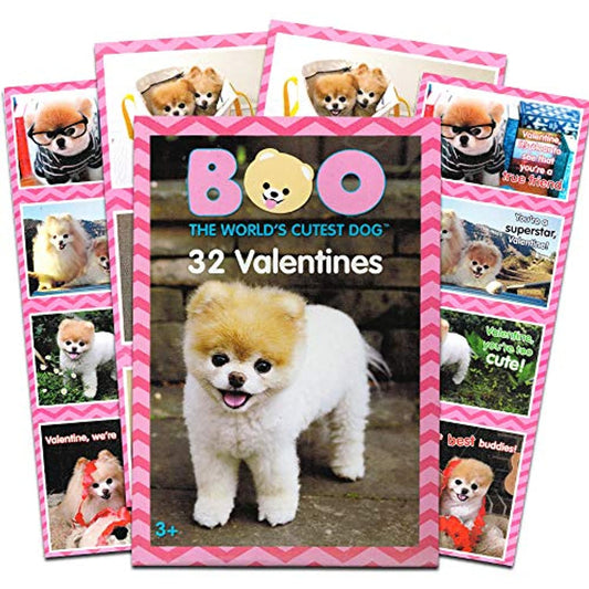 Boo The World’s Cutest Dog 32 Valentines Classroom Exchange Cards