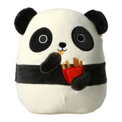Squishmallows Stanly the Panda with French Fries Foodie Squad 7.5" Plush Stuffed Animal